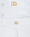 Белый нарядный песочник с имитацией шортиков Dolce&Gabbana | Фото 3