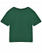 Футболка с логотипом на груди, темно - зеленая Dolce&Gabbana | Фото 2