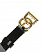 Черный ремень с золотистой фигурной пряжкой Dolce&Gabbana | Фото 2