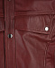 Бордовая куртка-трансформер из натуральной кожи ROHE | Фото 15