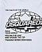 Белая футболка с черным лого Dsquared2 | Фото 3