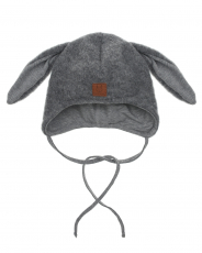 Шерстяная шапка с декором в форме заячих ушек