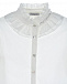 Белая рубашка с оборками на воротнике Monnalisa | Фото 4