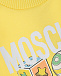 Комплект: комбинезон, слюнявчик и шапка, желтый Moschino | Фото 10