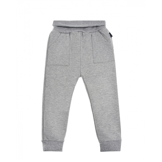 Спортивные брюки серого цвета Sanetta Kidswear | Фото 1