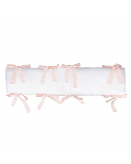 Бампер &quot;Baby Glam&quot; для кроватки Лель, белый/розовый A&A Baby Glam , арт. WPH 12575 | Фото 2