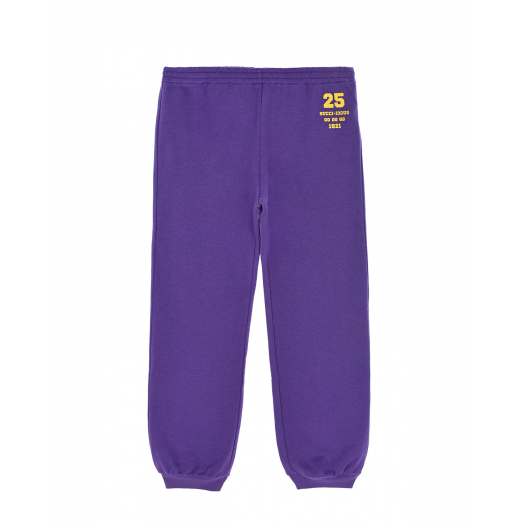 Фиолетовые спортивные брюки GUCCI | Фото 1