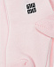Розовые колготки с логотипом по бокам  | Фото 2