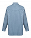 Вельветовая рубашка с накладными карманами, серо-голубая Dan Maralex | Фото 7