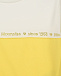 Желтый свитшот с белой вставкой Monnalisa | Фото 3