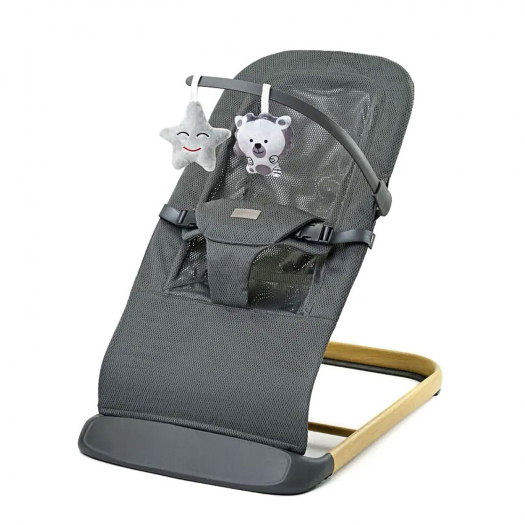 Шезлонг кресло с игрушкой Comfort Mesh, цвет серый BABYROX | Фото 1