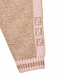 Бежевые спортивные брюки из шерсти и кашемира Fendi | Фото 3