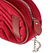 Красная сумка из велюра 19х11.5х6 см Monnalisa | Фото 11