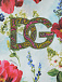 Футболка с цветочным принтом и вышивкой в виде логотипа Dolce&Gabbana | Фото 3