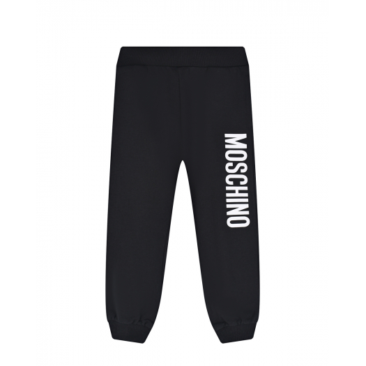 Черные спортивные брюки с лого Moschino | Фото 1