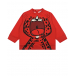 Красный свитшот с принтом &quot;леопард&quot; Dolce&Gabbana | Фото 1