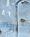 Голубая джинсовая куртка с поясом-банданой Forte dei Marmi Couture | Фото 9