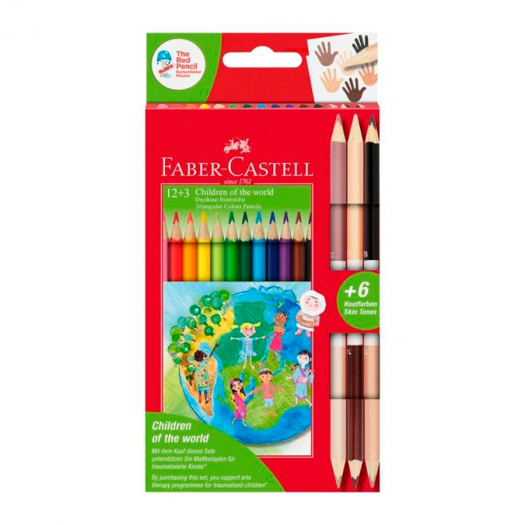 Карандаши цветные, &quot;Дети мира&quot;, 18 цветов Faber-Castell | Фото 1