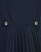 Темно-синее платье с плиссированной юбкой Tartine et Chocolat | Фото 4