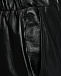 Брюки джоггеры из кожи, черные Ploomle | Фото 7