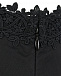 Черная юбка с гипюровой вставкой Charo Ruiz | Фото 9