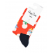 Красные носки с принтом &quot;Снеговики&quot; Happy Socks | Фото 1