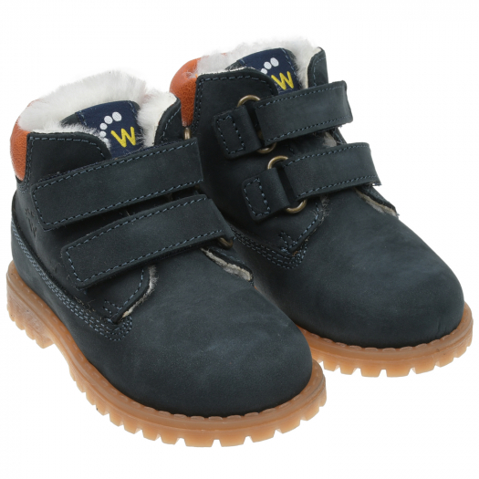 Синие ботинки с меховой подкладкой Walkey | Фото 1