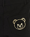 Черные брюки с золотым логотипом Moschino | Фото 4