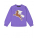 Фиолетовый свитшот с принтом &quot;лошадь&quot;  | Фото 1