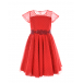 Красное платье с поясом Aletta | Фото 1