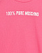 Свитшот с принтом &quot;100% Pure Moschino&quot;, розовый  | Фото 3