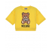 Желтый свитшот с принтом &quot;медвежонок&quot; Moschino | Фото 1