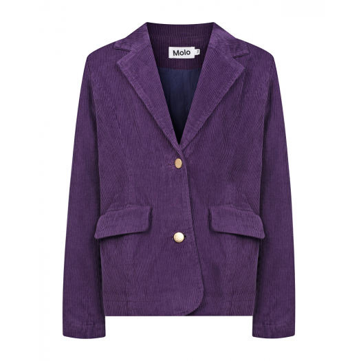 Фиолетовый пиджак из вельвета Harrietta Night Purple Molo | Фото 1