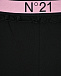 Черные леггинсы с розовой резинкой No. 21 | Фото 4