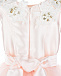 Розовое платье с аппликациями Aletta | Фото 5