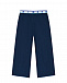Темно-синие брюки с поясом на резинке MARNI | Фото 2