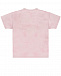 Розовая футболка с принтом &quot;коты&quot; GUCCI | Фото 2