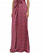 Шелковое платье винного цвета с бантами Saloni | Фото 9