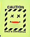 Салатовый свитшот с принтом &quot;caution&quot; Yporque | Фото 3