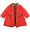 Красное пальто с леопардовой отделкой Dolce&Gabbana | Фото 2