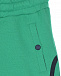 Зеленые шорты с черными полосками Bikkembergs | Фото 3