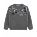 Шерстяной свитер с цветочными аппликациями IL Gufo | Фото 1