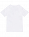 Белая футболка с лого из стразов Emporio Armani | Фото 2