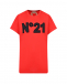 Красная футболка с аппликацией-логотипом No. 21 | Фото 1