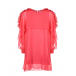 Розовое платье с плиссированными рюшами Aletta | Фото 1