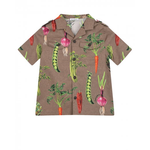 Рубашка с принтом &quot;Farmer&quot; Dolce&Gabbana | Фото 1