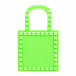 Зеленая сумка с заклепками в тон, 13,5x13,5x5,5 см Monnalisa | Фото 4