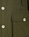 Куртка-пуховик цвета хаки с меховой отделкой Woolrich | Фото 3