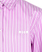 Розовая рубашка в тонкую полоску MSGM | Фото 9