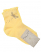 Носки со стрекозой из стразов, желтые Story Loris | Фото 1